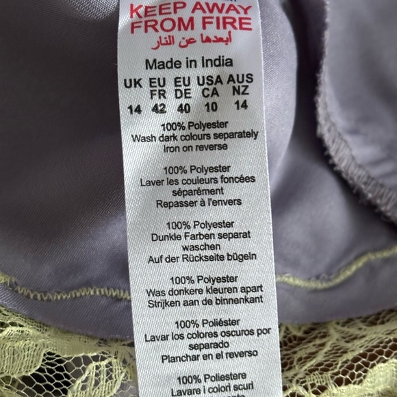 Nasty Gal Lilac Satin Cowl Neck Mini Dress Size 10 - Picture 13 of 13